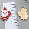 Christmas Drip Oil Jewelry Kit: Santa, Snowman, Bell, Reindeer Pendants for Bracelets & Keychains