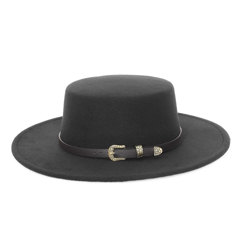 Chapeaux Fedora en Laine Européens et Américains pour Femmes: Style Automne/Hiver avec Chapeaux Jazz Rétro Français à Large Bord
