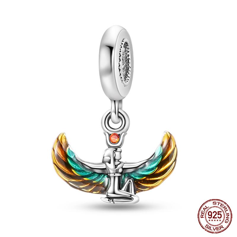 100% Copper Love And Peace Pendants Lovers Balloon Owl Charms Beads Fit Qikaola Original Bracelets Fine Diy Jewelry