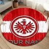 Eintracht Frankfurt Custom Name Round Area Rug,Carpet Rug for Living Room Bedroom Sofa Playroom Decor,Non-slip Floor Mat