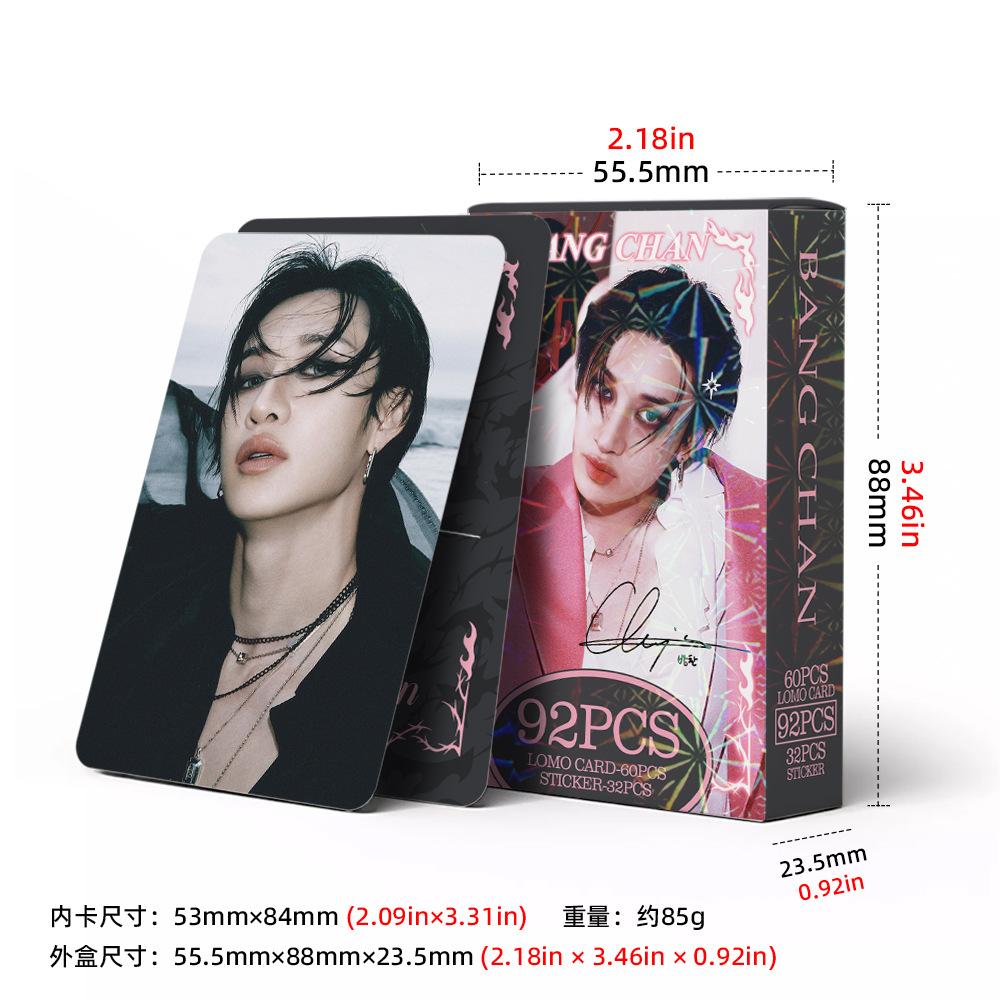 92Pcs Skzoo Collection Card Straykids New Exclusive Doit Photo Card Felix Han I. N Star Sticker Peripheral Lomo Card