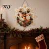 Christmas Party Craft Supplies Faux Pearl Painting Suncatcher Kit, Acrylic Snowflake Shaped Board with Lace Holiday Decoration Making Set Edge,