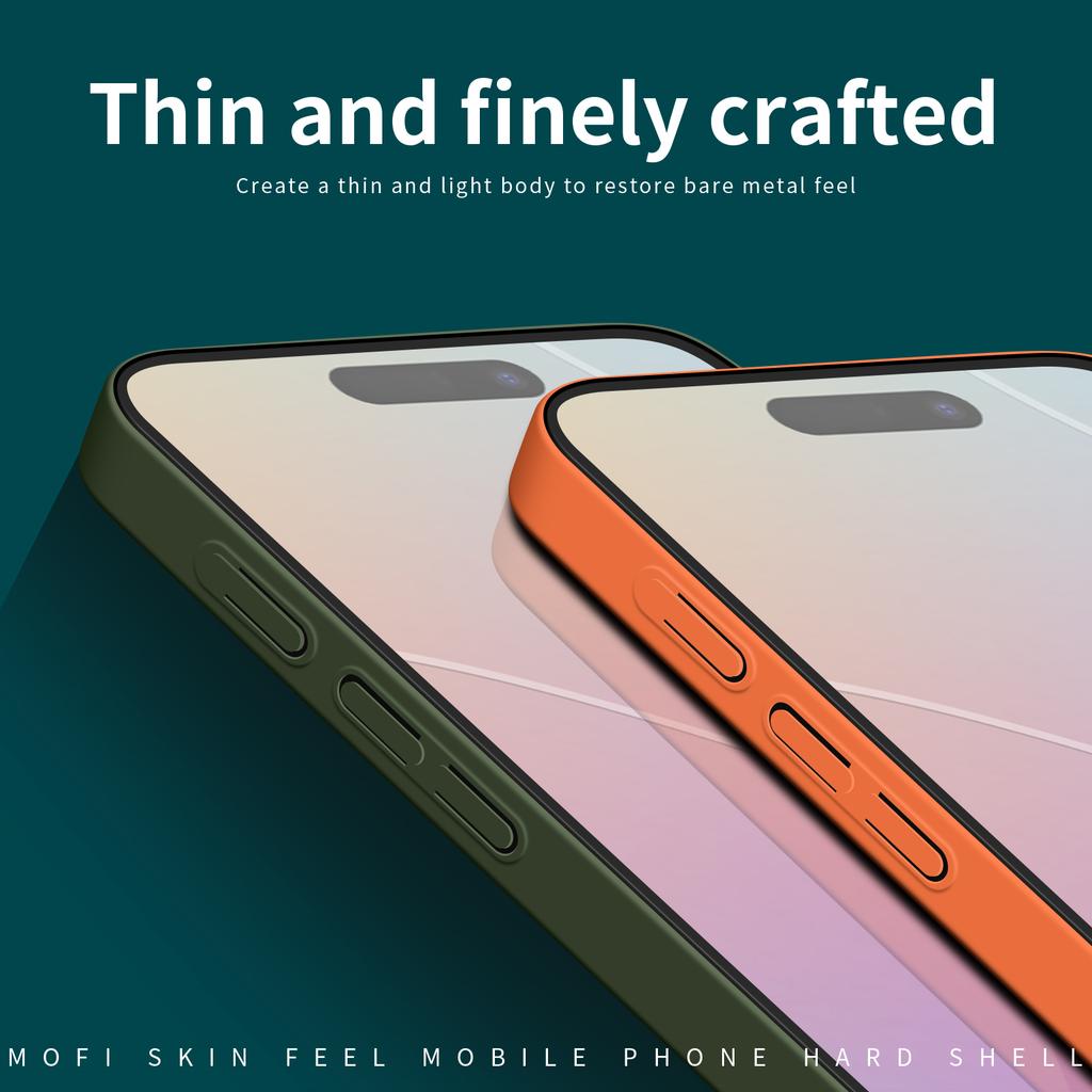 For iPhone 17 Pro Phone Case MOFI JK Qin Series Skin-Touch Matte Anti-fingerprint Back Cover