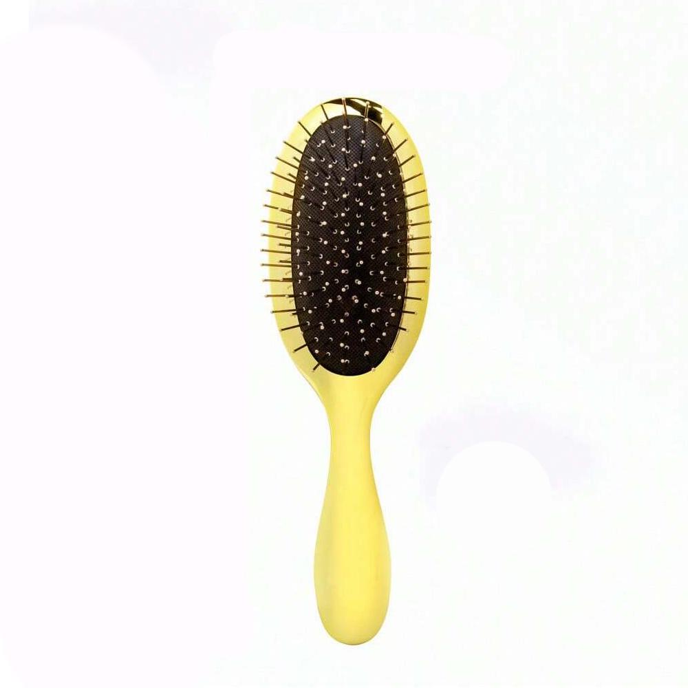 

Nylon Airbag Hair Comb Anti-static Curling Professional Salon Hairdressing Comb Brush золотой