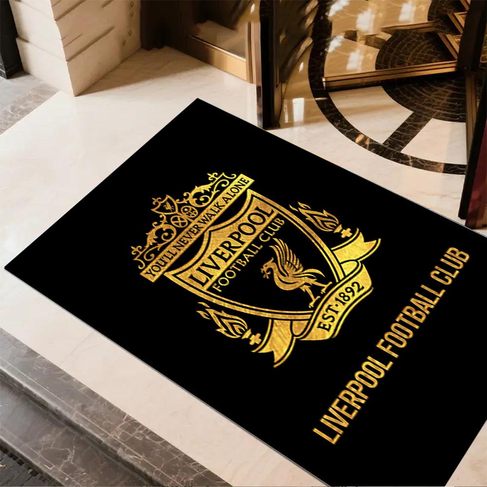 Liverpool Fc Crest Floor Mat Suitable for Hallway Study Room Dining Room Decorate Room Antislip Carpet Decorate Offices