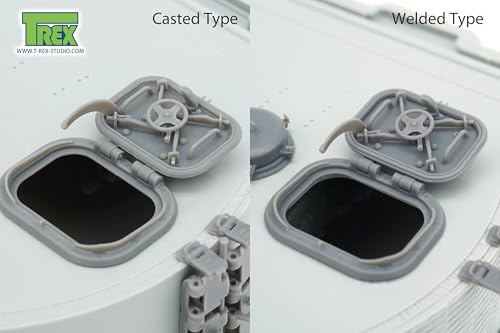 T-Rex Studio 1/35 WWII German Tiger I Heavy Tank Early/Mid-Model Loader's Hatch, Cast/Welded Type 2-in-1 (Set of 2), Plastic Model Parts TR35209