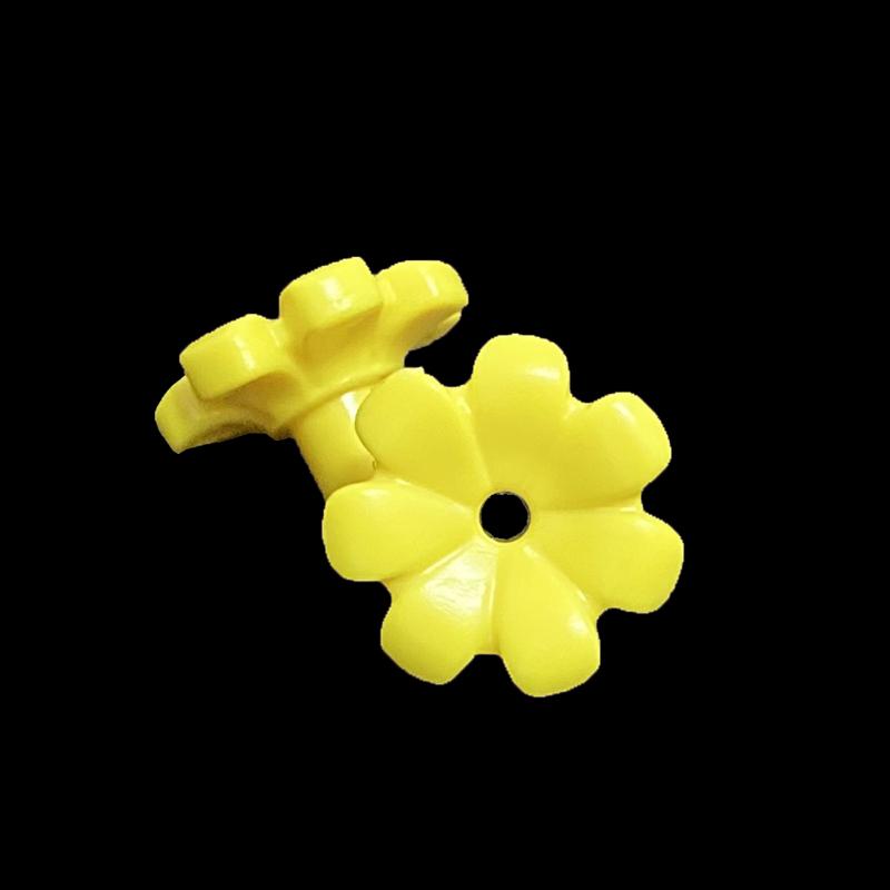 Moc 32606 Friends Attachments Flower featuring 7 Thick Petals & Pin City Street View Scene Constructing Blocks Bricks Compatible with