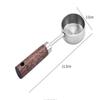 15Ml Wooden Coffee Scoop Stainless Steel Long Handle Measuring Spoon For Coffee Tablespoon Kitchen Tool Cafe Decoration