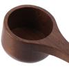 Walnut Wooden Coffee Spoon Durable Teaspoon Coffee Bean Spoon  for Measuring Coffee Beans
