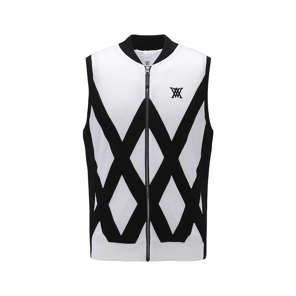 Anew Golf M Hybrid Sweater Vest_Wh