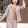 Madam Datang Women's Plus Velvet Autumn/Winter Sportswear Set