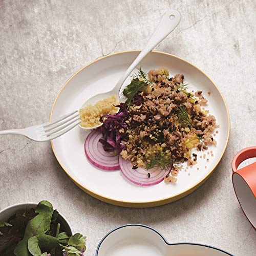 tak Kids' Dish Plate, Standard, Gray, 20 x 20 x 2.6 cm, JTN-0100-GY