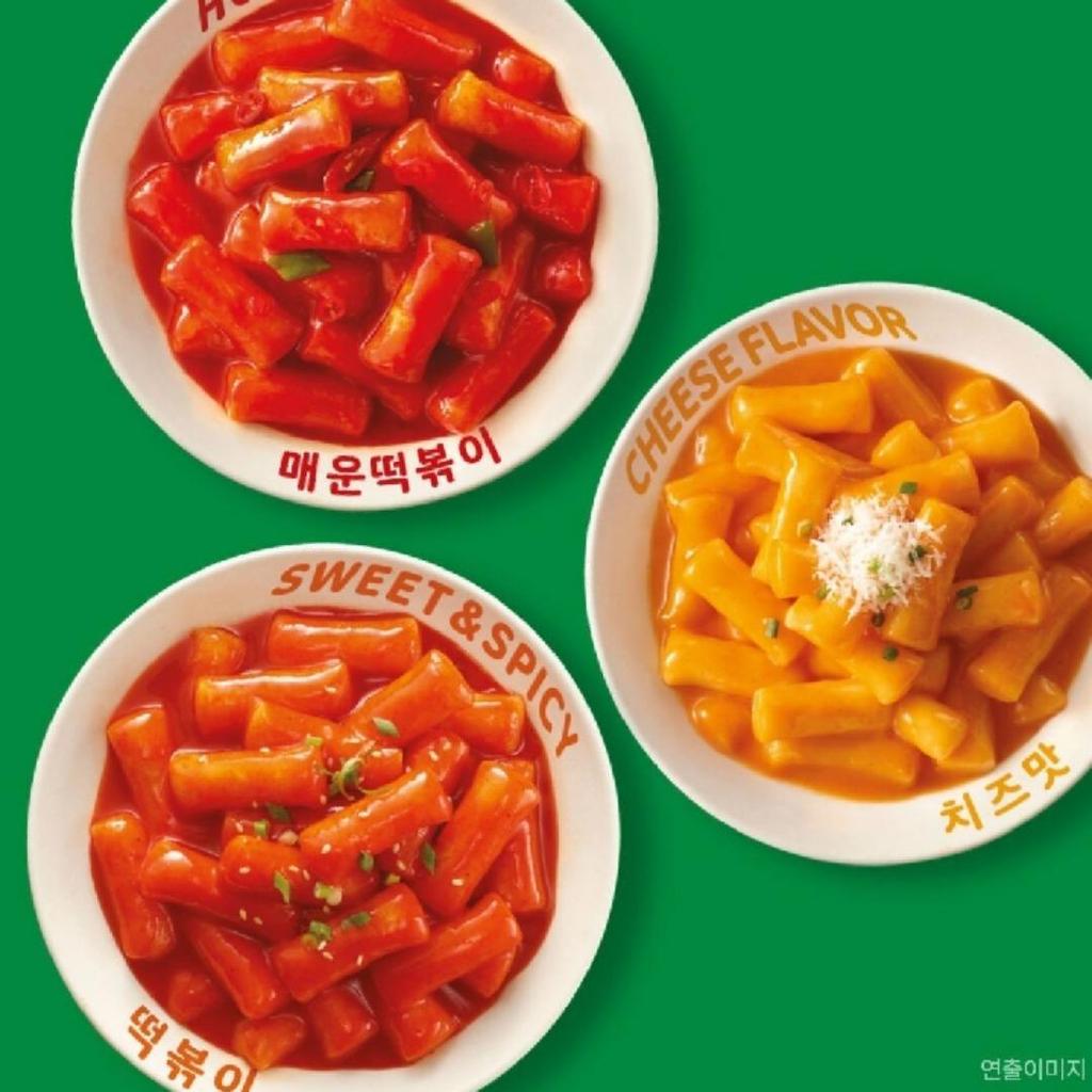 bibigo Ciasto ryżowe Słodko-pikantne Tteokbokki 3 rodzaje / Topokki