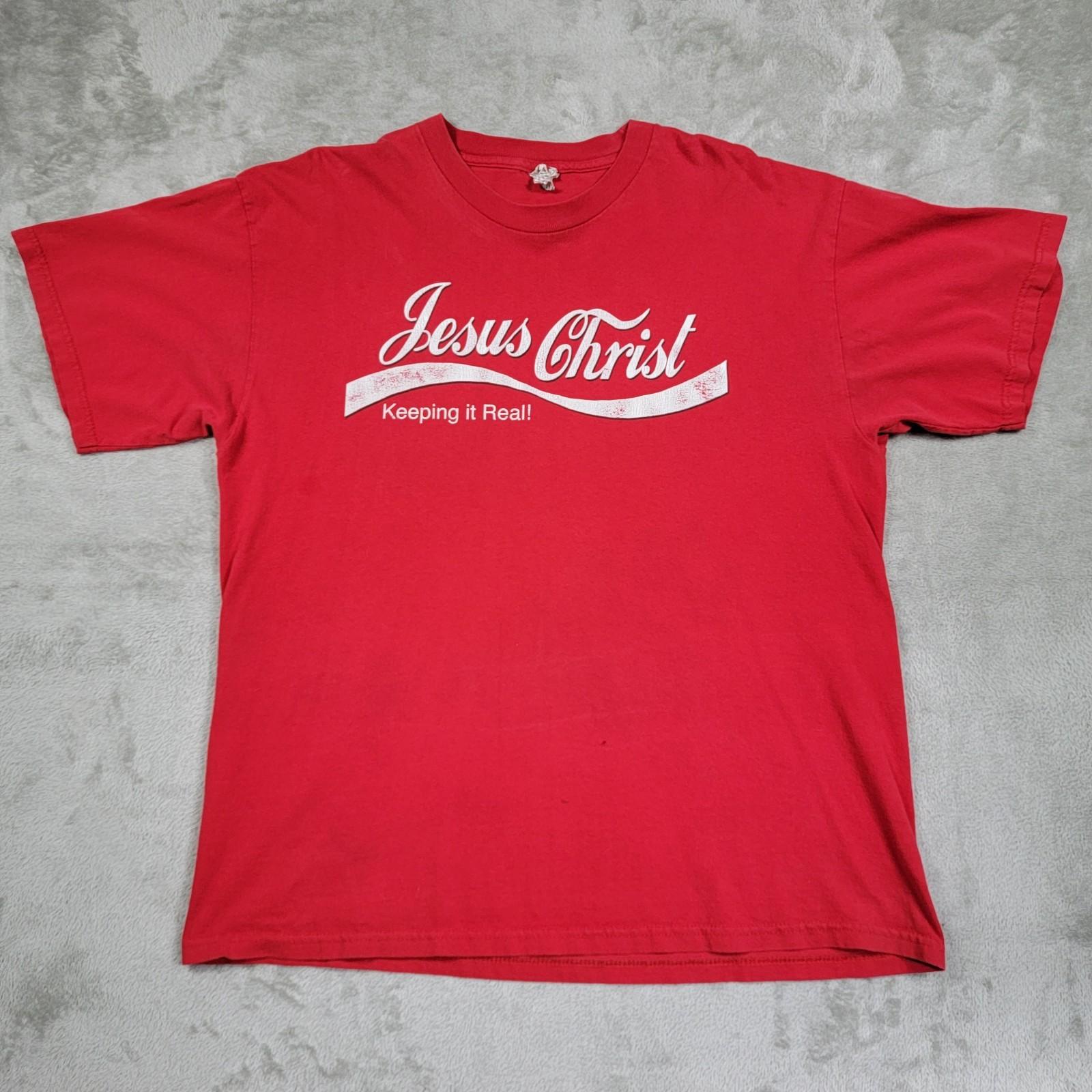 Jesus Christ Coca Cola Parody Vintage Size XL Alstyle Keeping It Real Unisex T-Shirt XXXL