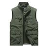 Men's Summer Multiple Pockets Fishing Vest, Loose Multi-functional Outdoor Utility Work Vest for Photography Camping Hiking