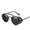 Retro Gothic Steampunk Style Round Metal Frame Sunglasses Men Women Luxury  Designer Shields Lens Sun Glasses Gafas De Sol