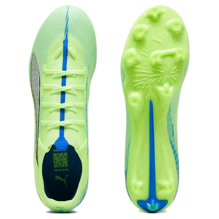 Puma Ultra 5 Serie Bequeme Fußballschuhe Herren Sneaker Grün Weiß 107687-03