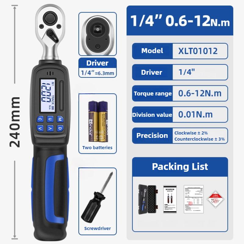 Portable Digital Display Torque Wrench High Precision Electronic Spanner Adjustable Automobile Repair Power Tool