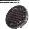 Lenkrad Hupenknopf ABS Kohlefaser 50mm Durchmesser Kohlefaser Universelles Auto Modifiziertes Zubehör