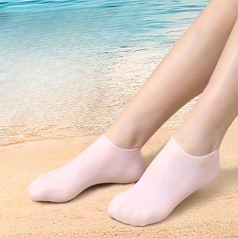 1 Paar feuchtigkeitsspendende Fußsocken aus Silikon für trockene und rissige Füße, Pediküre-Pflege
