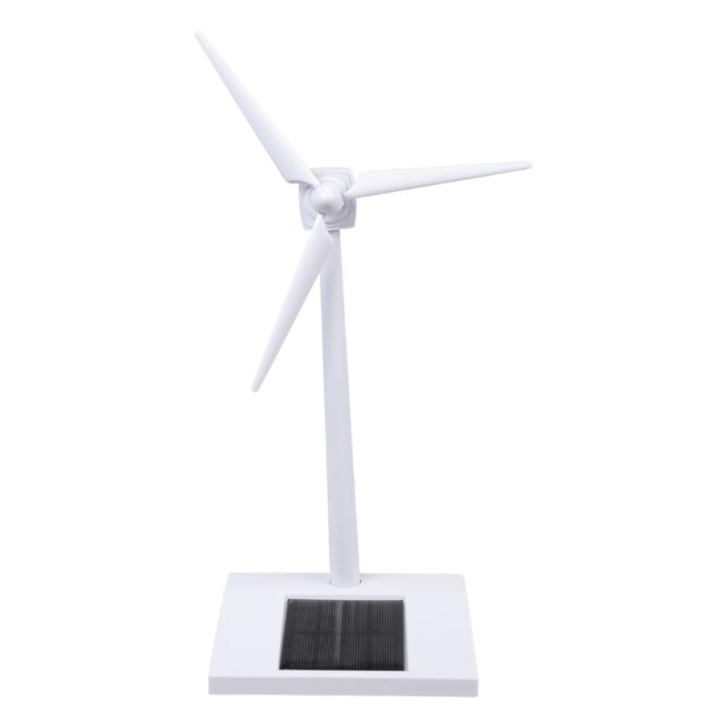 Solar Powered Windmill Craft Kits Model Building Toy Safe Plastic STEM Windwheel Toy For Children Home Desk Decoration