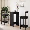 VidaXL Bar Table Black 51x50x103.5 Cm Engineered Wood 854419