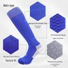 Autumn-Winter Non-Slip Sports Socks - White Breathable Towel Bottom, Full Elastic, Men’s Football Long Socks
