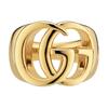 Gucci GG Marmont Double G Logo Classic Quilted Fashion Jewelry Shiny Brass Ring Women jewelry Gold 864913-I4600-0912