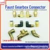 Fast Gear Shift Lever Control Valve: High/Low Speed Air Hose Swivel Connector, Copper