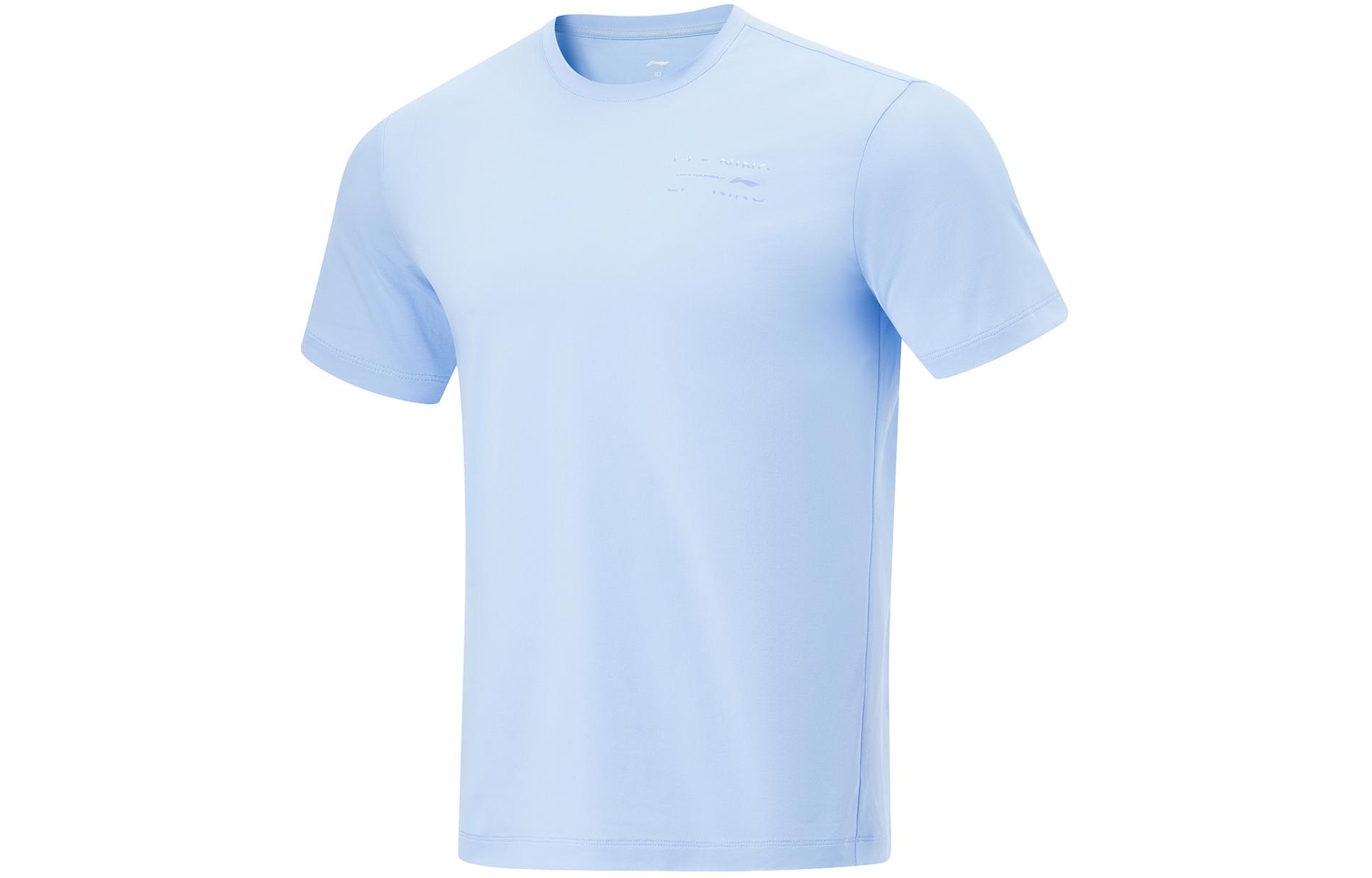 Li Ning Fitness Series T Shirt Men s Glacier Blue ATSU473-6 M