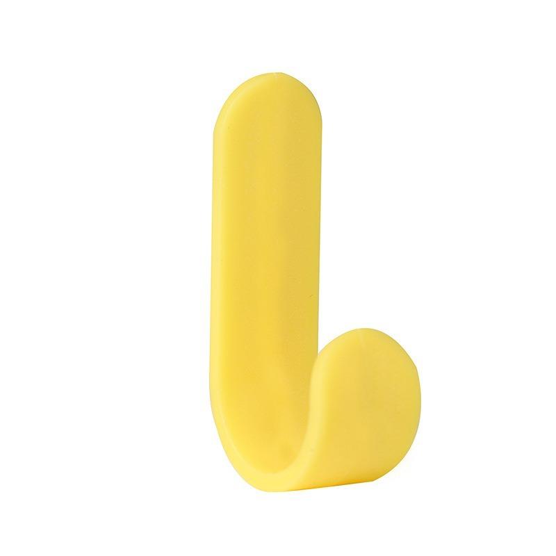 

J-образный крючок, настенный, без перфорации, бытовой, бесследный крючок для пальто и шапок, мини-дверь позади липкого крючка 1pcs high quality