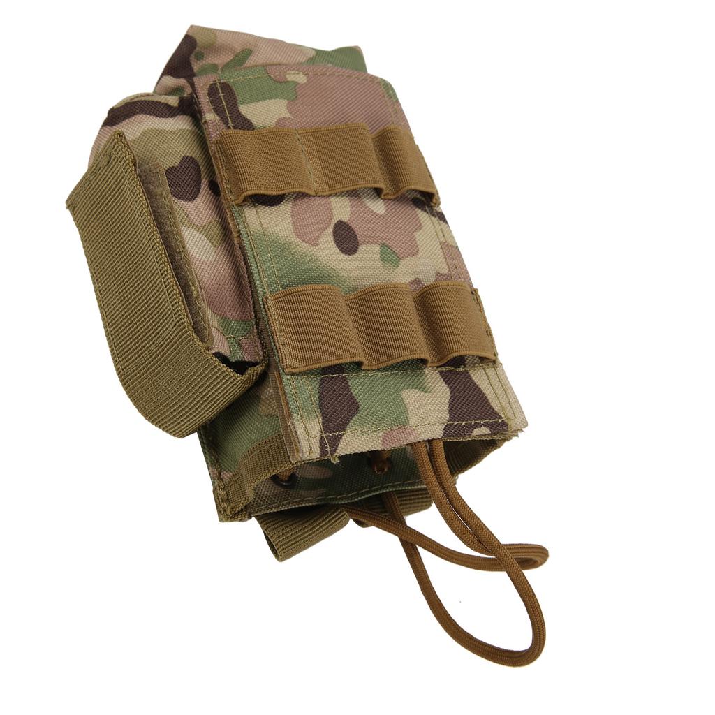Molle Funkgerätetasche Mini Funkgerätehalter Tasche Wasserdicht Walkie Talkie Holster mit Seite