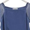 ISSEY MIYAKE Made In Japan Short Sleeve Cut 2 Navy Women Used