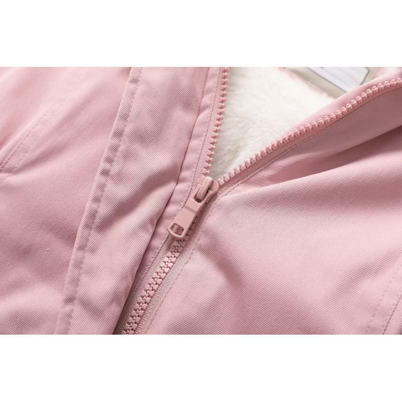 Girls Down Cotton Jacket 2025 New Winter Children Clothing Girl Mid-Length Three-Proof Coat Warm Overcoats