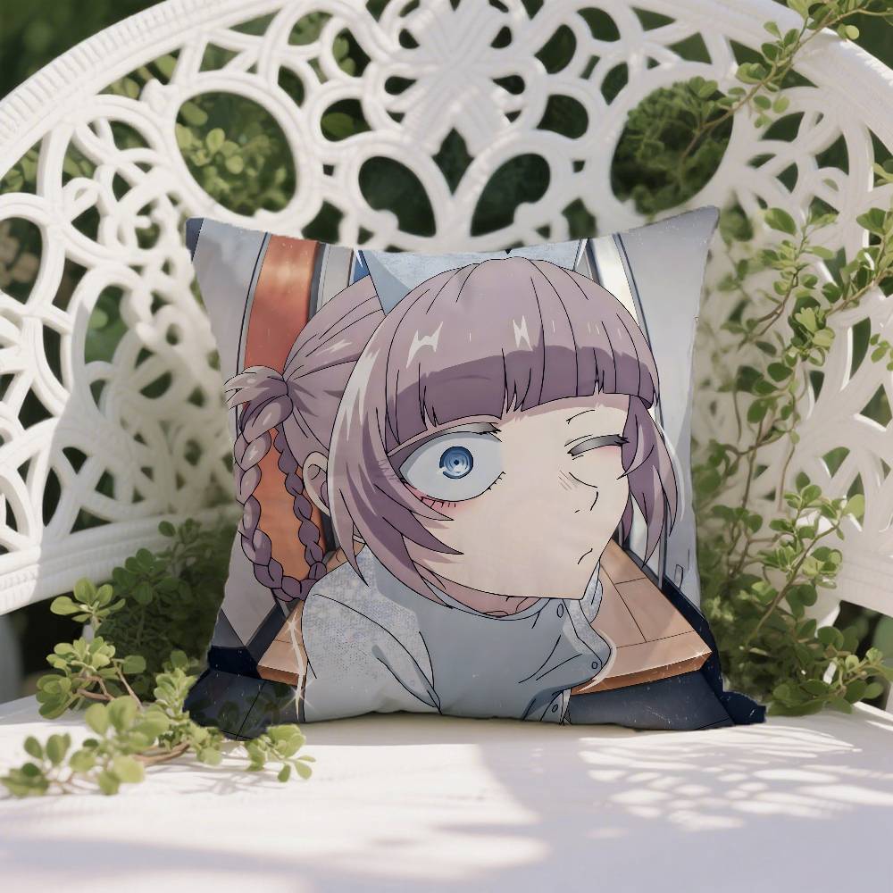 Yofukashi No Uta Anime Nazuna-A Pillow Case Anti-dustmite Pillowcase Invisible Zipper Silky Short Plush Sofa Cushion Cover