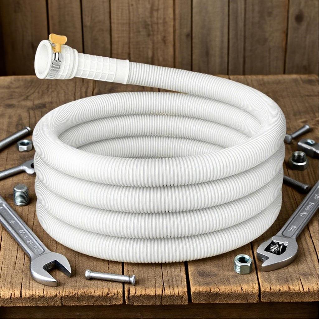 Flexible AC Water Drain Hose Dehumidifier Exhaust Tube with Cuttable Rubber Joint Clip Air Conditioner Drain Pipe/Water Hose