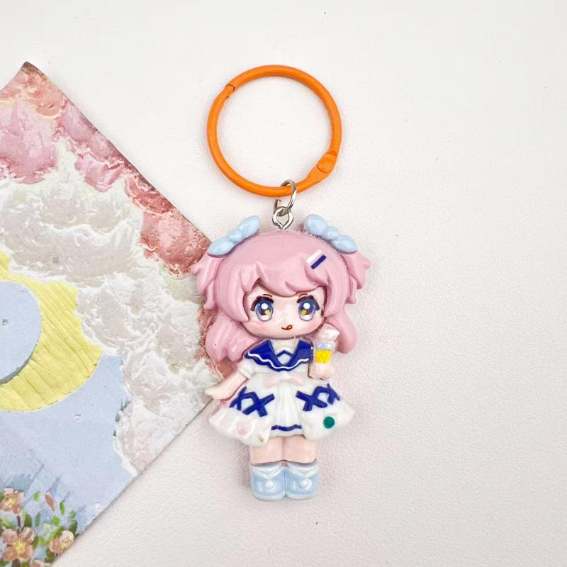 Sweet Girl DIY Resin Princess Keychain Pendant - Donna's Bag & Backpack Charm