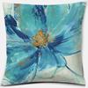 Flower and Bird Printing Series Pattern Pillowcase Square Pillowcase Home Office Decoration Pillowcase