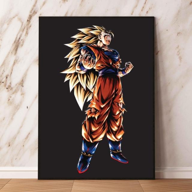 Sept impressions et impressions de figurines Dragon Ball, Art de haute qualité pour la décoration murale du salon