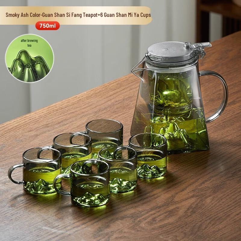 Shangqi GuanShan Glass Easy Tea Maker Teapot Set