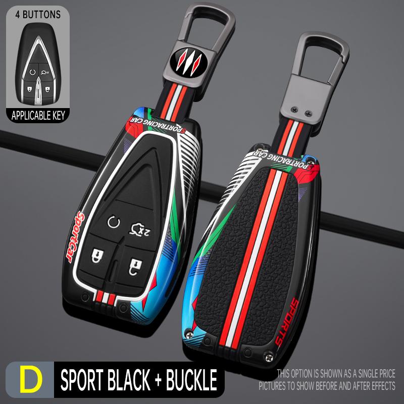 

Zinc Alloy + Silicone Car Key Case Cover Protective Shell Fob for Changan Cs75 Plus Cs35 Plus Univ Uni V Car Styling Keychain