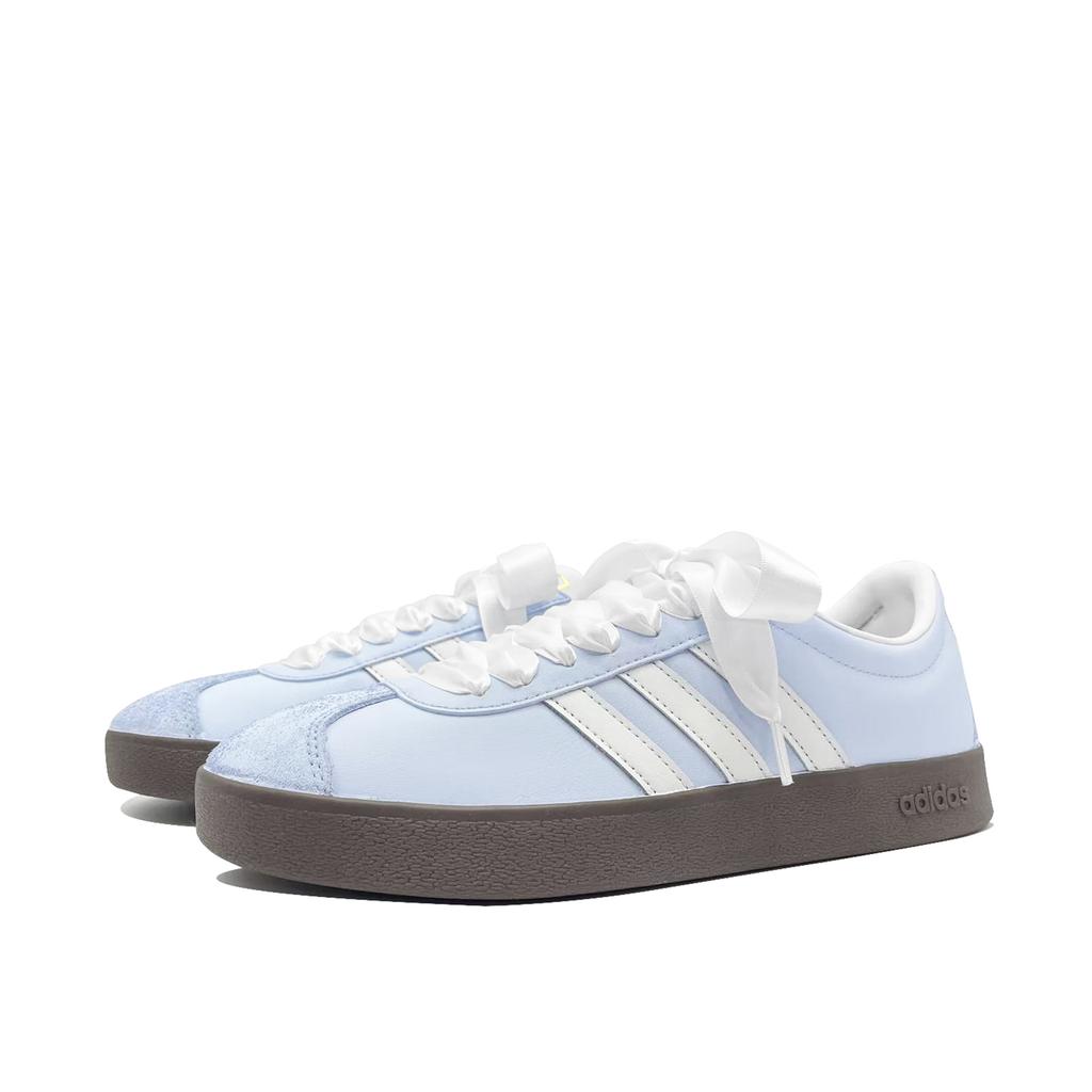 adidas Neo VL COURT 2.0 Měsíční modráTraťová kožená krycí plocha Rovnováha Nízké boty na skateboard Unisex Modrá Bílá ID6015(Tým1118-)