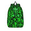 Creepers Big Face Videogame  Casual Backpack Sports Student Work Daypack for Men Women Laptop Computer Canvas Bags