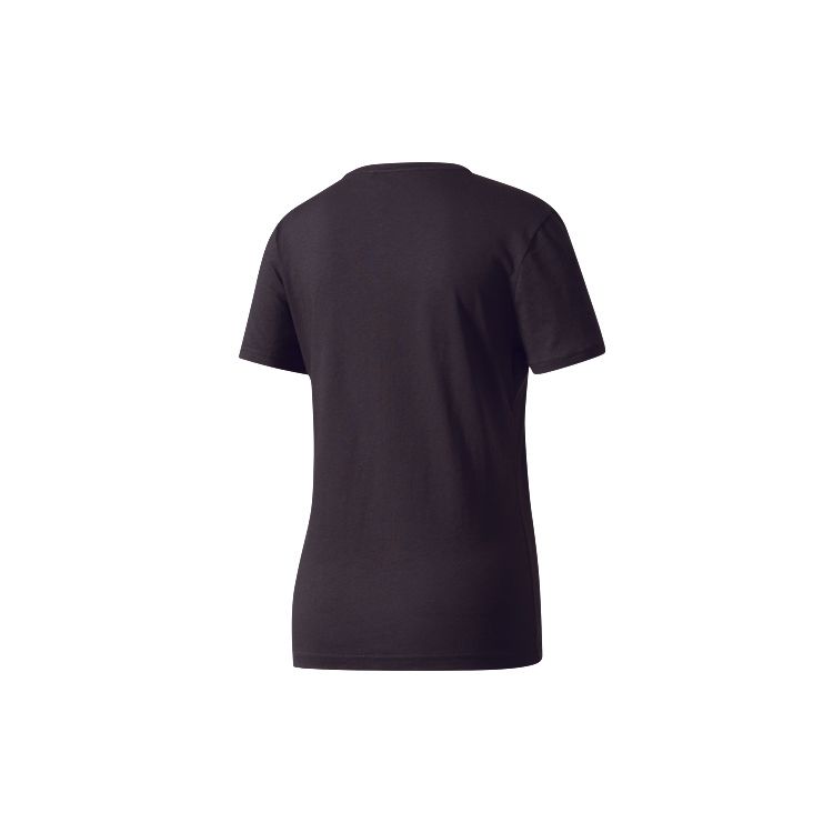 adidas Trainings-T-Shirt mit Rundhalsausschnitt und kurzen Ärmeln für Damen, Oberteile, Schwarz CD1952