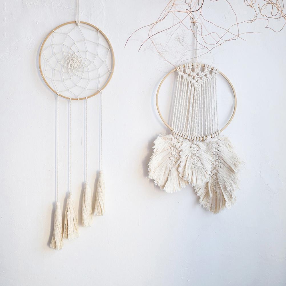 12Pcs Dreamcatcher Ring 10Cm Bamboo Hoop for Crafting Dream Catchers Curtain Ringers Lace Frames DIY Jewelry Display