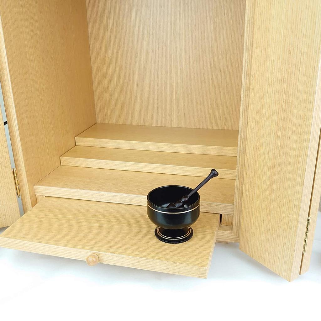 Lacquer Product Orin Inch Stand Type Buddhist Altar Fittings Rin Rin Stick Single Item Black 2.0