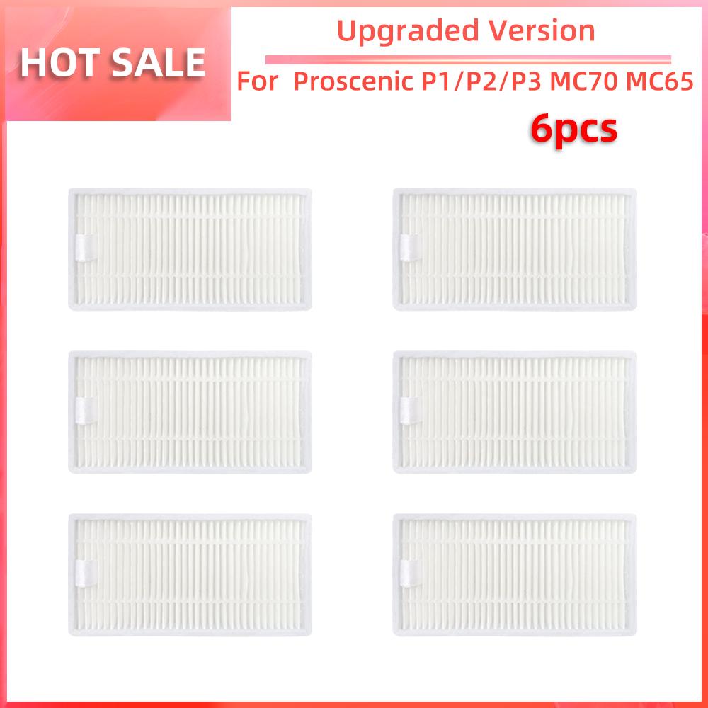 For Proscenic P1 P2 P3 MC70 MC65 Robot Cleaner Vacuum Side Brush HEPA Filter Mop Pad Accessories Replacement Attachment Parts