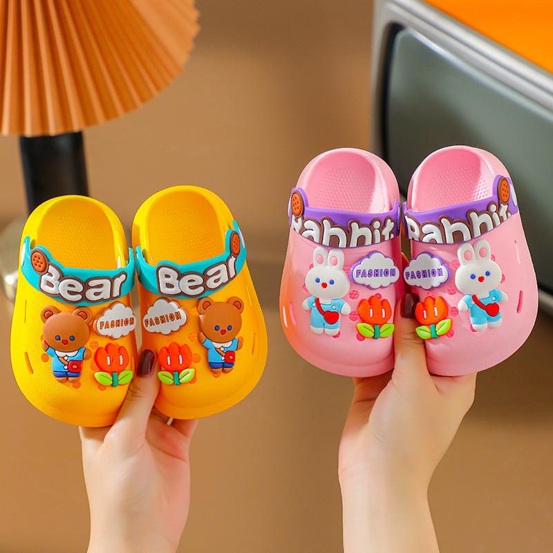 Cartoon Beach Sandals For Toddlers With Non Slip Pvc Sole For Kids