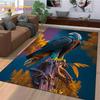 3D Cute Owl Eagle Birds Cartoon Rug Carpet for Living Room Bedroom Decor,floor Mat Non-slip Decoration for Sofa Doormat Gift Kid