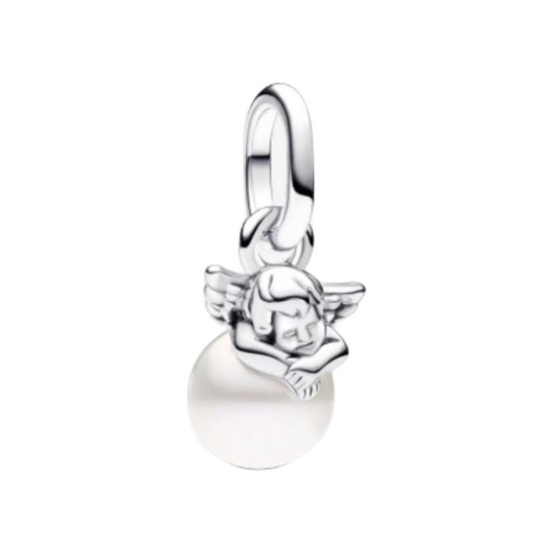 Pandora ME Series Cupid Design 925 Silver Pearl Pendant Women s Silver 793108C01 серебряный